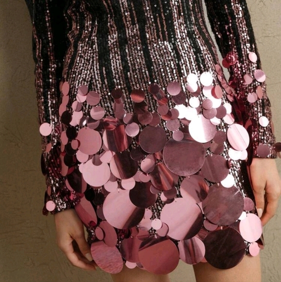 Fashionable Party Ombre Sequin Bodycon Mini Dress - Picture 3 of 4